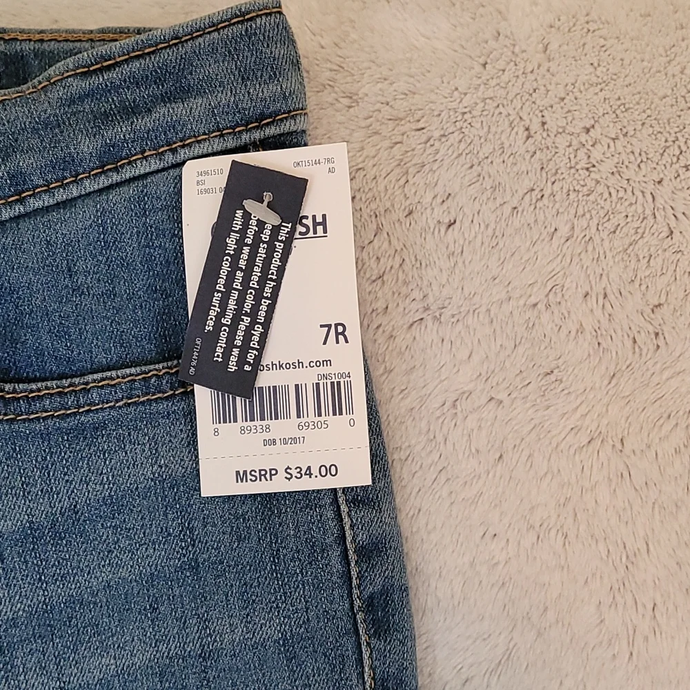 OSHKOSH B'GOSH NWT  denim bootcut jeans, sz 7